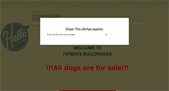 Desktop Screenshot of fatboysbulldogges.com